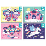 Mudpuppy 3 Plus Level Up Puzzle Set - Unicorn