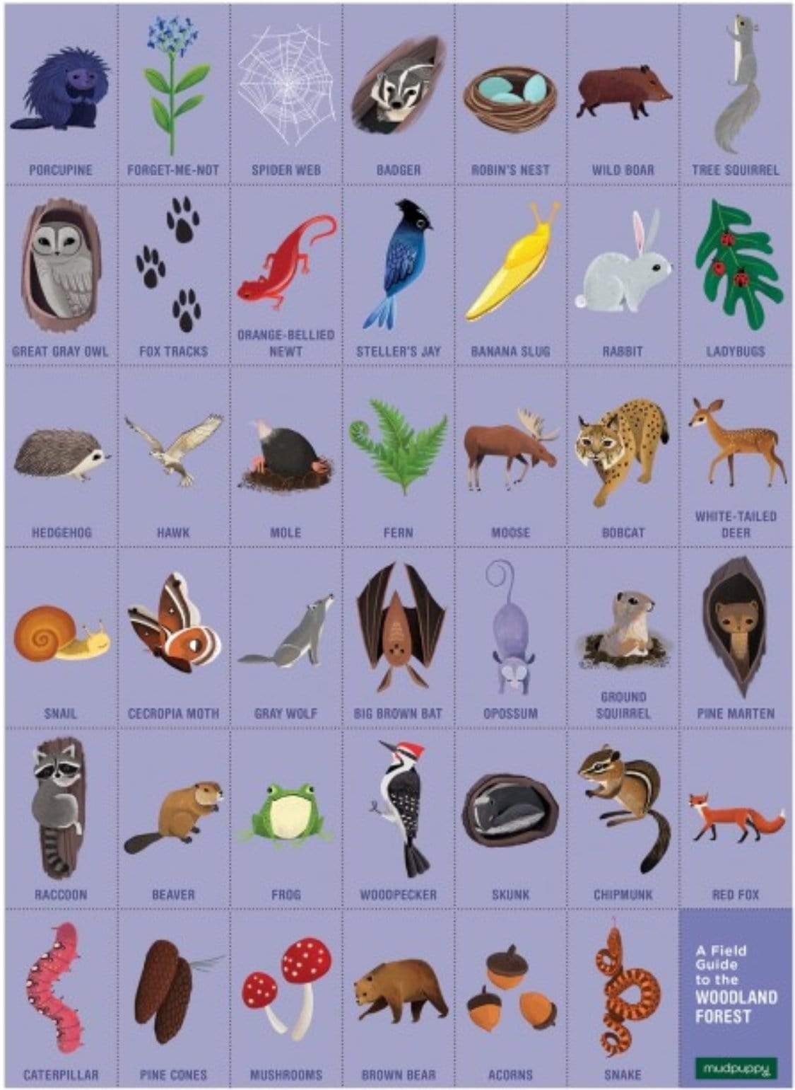 Mudpuppy 5 Plus 64 Pc Search & Find Puzzle - Woodland