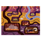 Mudpuppy 6 Plus 100 Pc Double-Sided Puzzle - Forest Above & Below