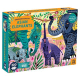 Mudpuppy 7 Plus 300 Pc Puzzle - Endangered Species Asian Elephants