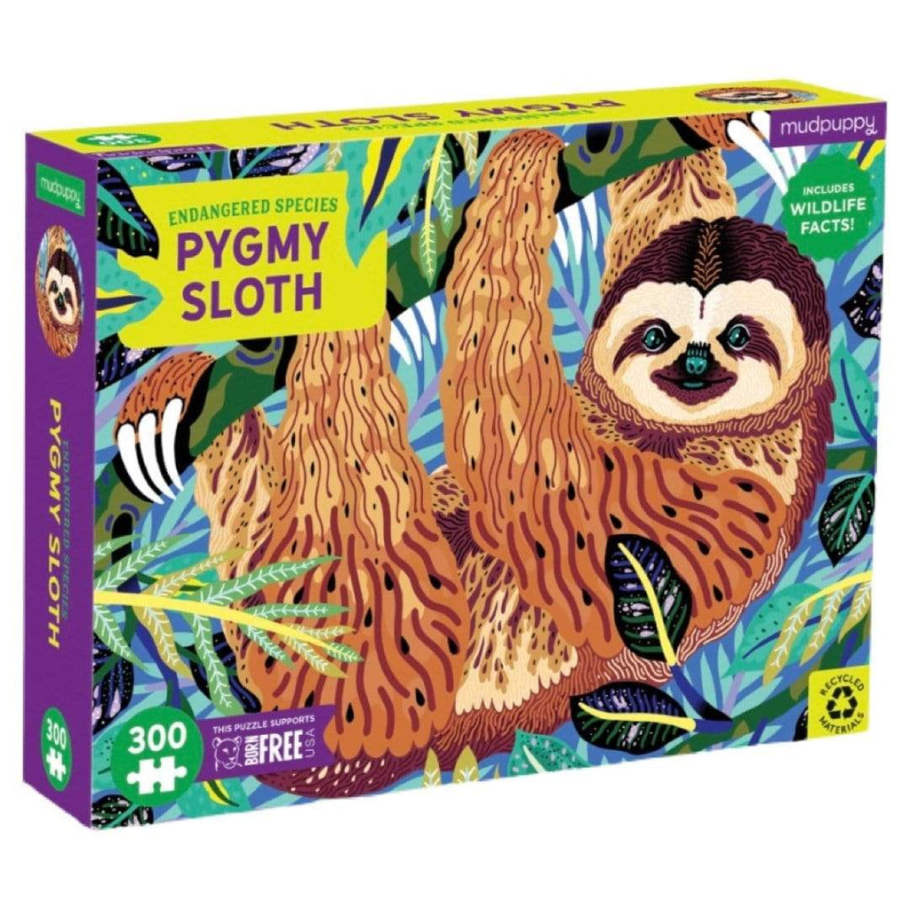 Mudpuppy 7 Plus 300 Pc Puzzle - Endangered Species Pygmy Sloth