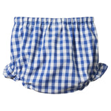 Nature Baby 0-3 Months to 1 Yr Gingham Petal Bloomers - Isle Blue Check