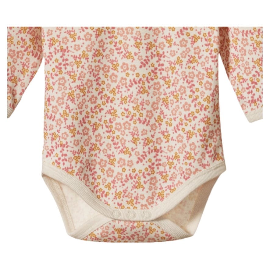 Nature Baby 0-3 Months to 1 Yr Long Sleeve Bodysuit - Daisy Belle