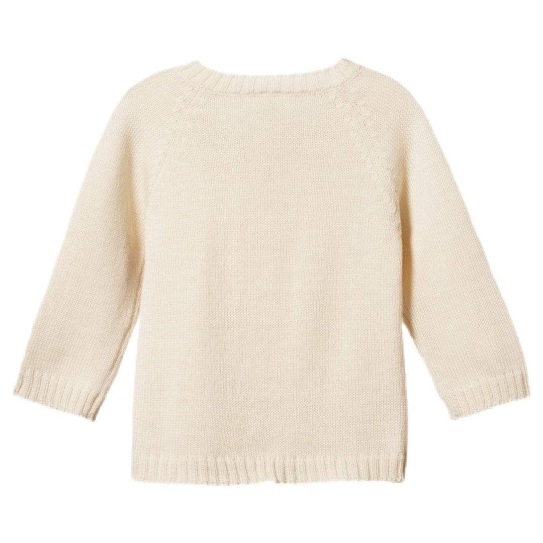 Nature Baby 0-3 Months to 1 Yr Merino Knit Cardigan - Natural