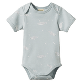 Nature Baby 0-3 Months to 1 Yr Short Sleeve Bodysuit - Spotted Whale Shark