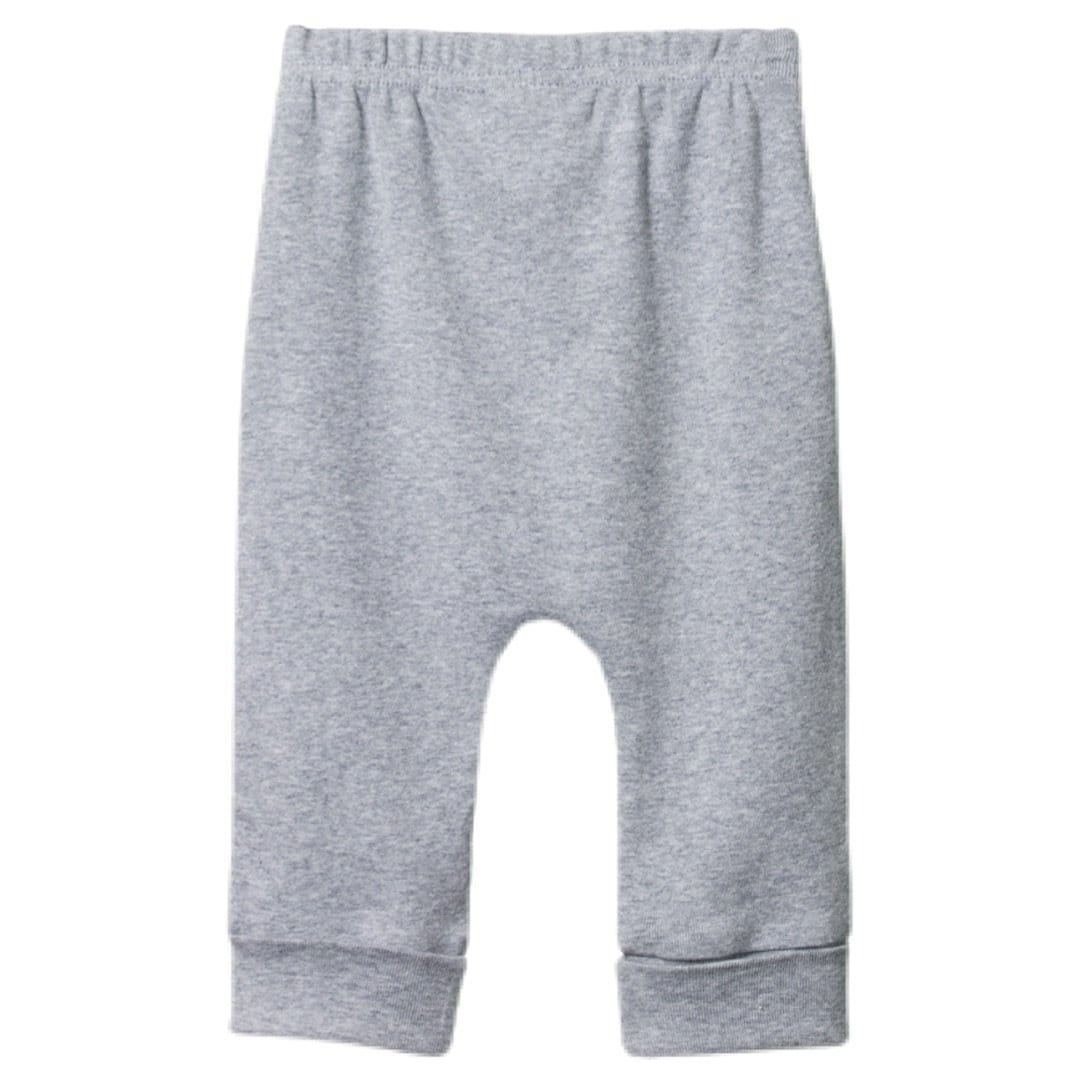 Nature Baby 0-3 Months to 2 Yrs Cotton Drawstring Pants - Grey Marle