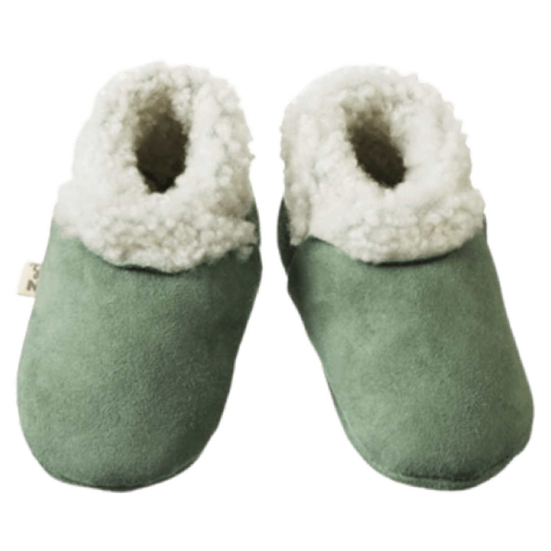 Nature Baby 0-3 Months to 2 Yrs Lambskin Booties - Lilypad