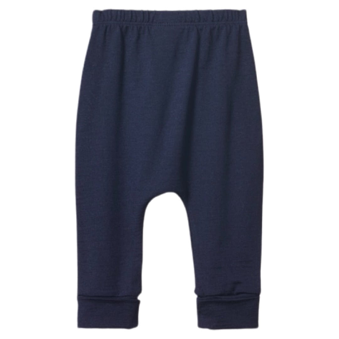 Nature Baby 0-3 Months to 2 Yrs Merino Drawstring Pants - Navy