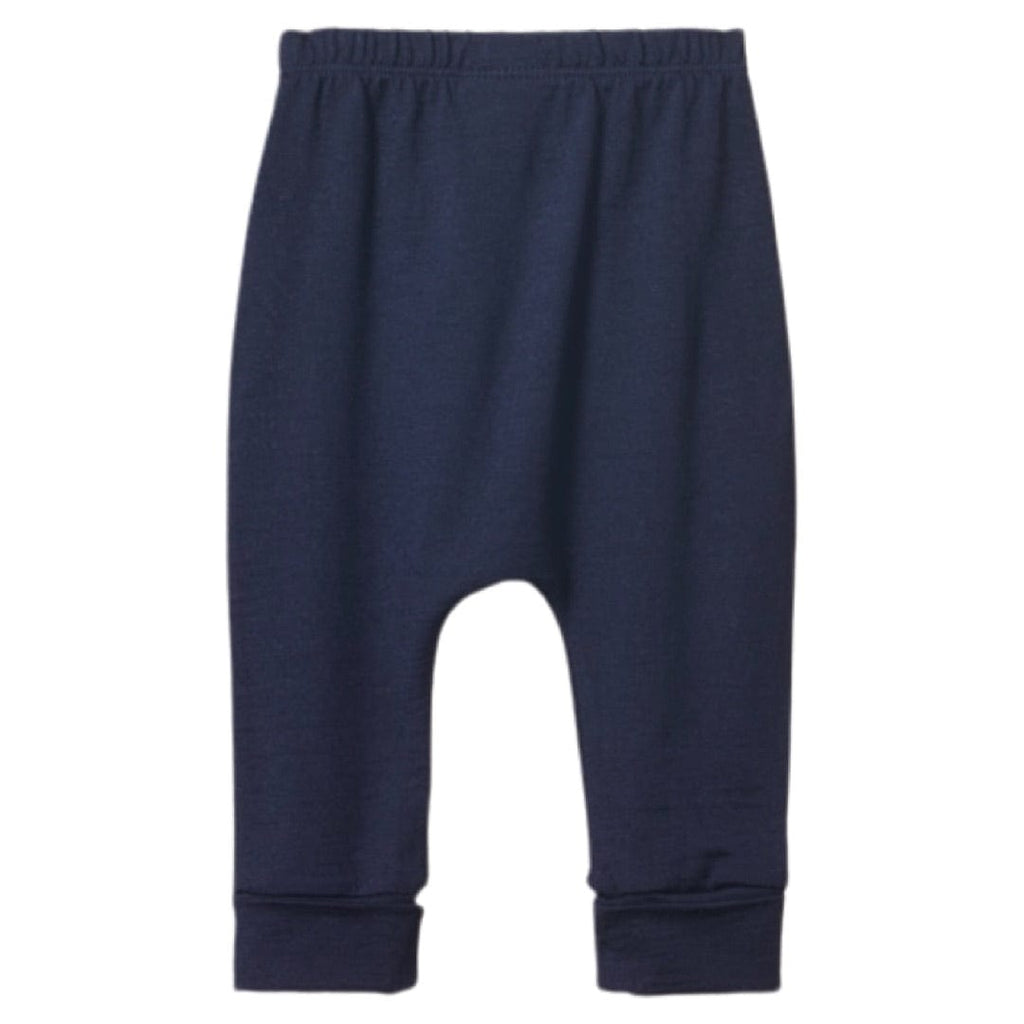 Nature Baby 0-3 Months to 2 Yrs Merino Drawstring Pants - Navy