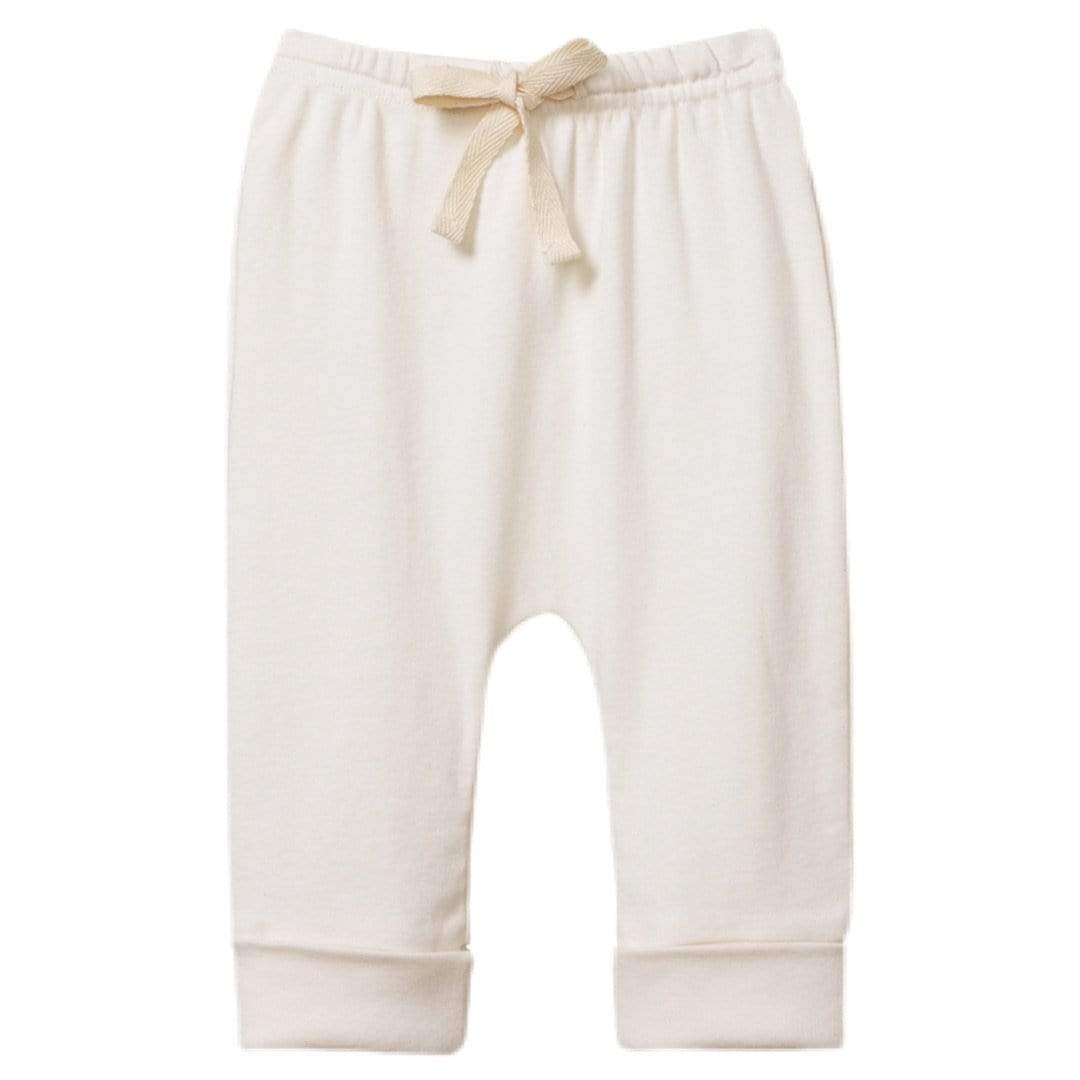 Nature Baby 0-3 Months to 2 Yrs Newborn Drawstring Pants, Cotton - Natural