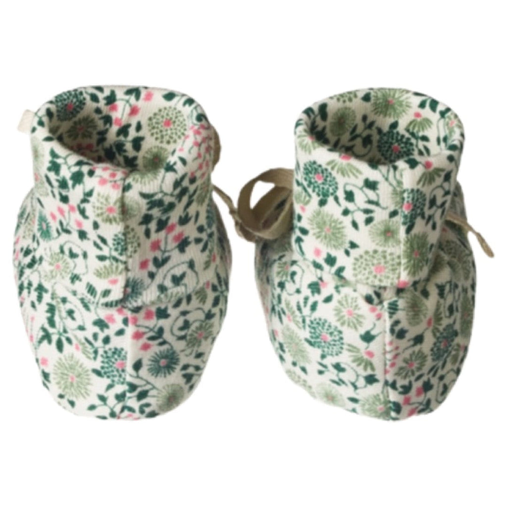 Nature Baby 0-3 Months to 3-6 Months Cotton Booties - Willow