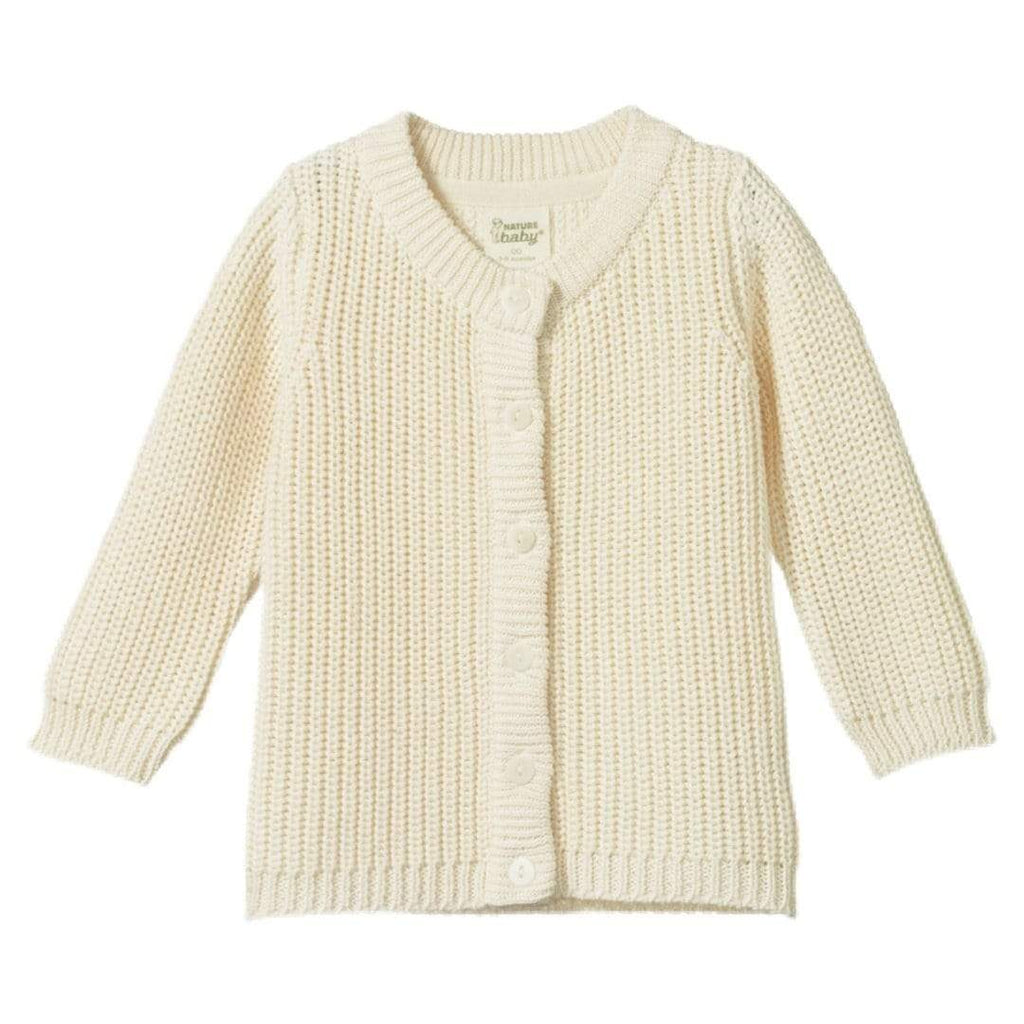 Nature Baby 0-3 Months to 4 Yrs 000 Scout Cardigan - Natural