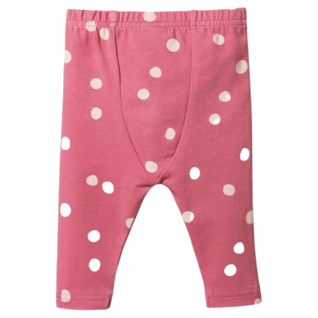 Nature Baby 0-3 Months to 4 Yrs Leggings - Speckle Raspberry