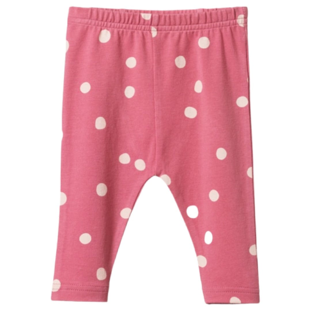 Nature Baby 0-3 Months to 4 Yrs Leggings - Speckle Raspberry