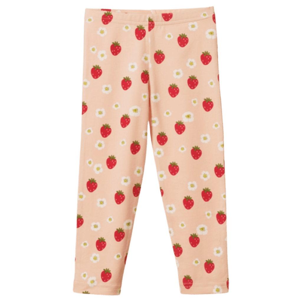 Nature Baby 0-3 Months to 4 Yrs Leggings - Strawberry Fields Peach