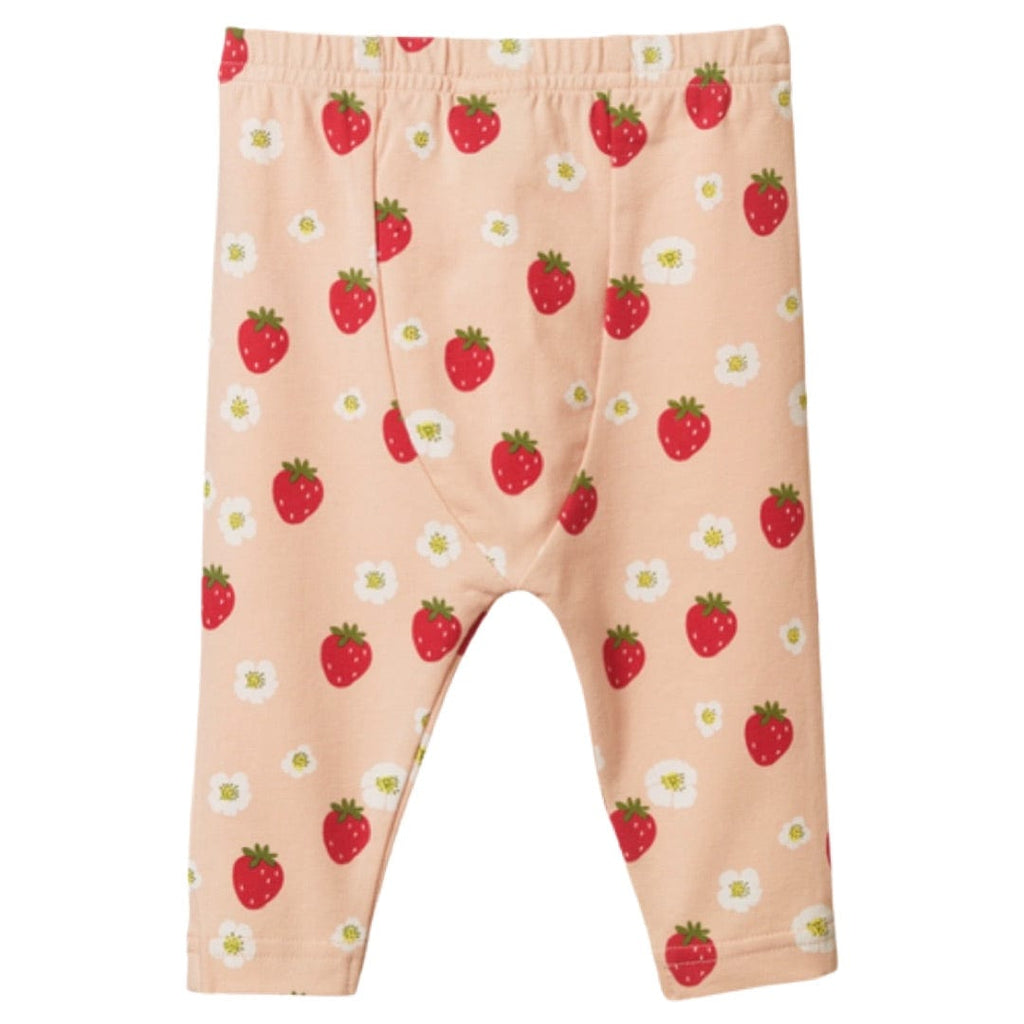 Nature Baby 0-3 Months to 4 Yrs Leggings - Strawberry Fields Peach