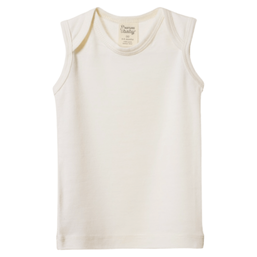 Nature Baby 0-3 Months to 5 Years Merino Singlet - Natural