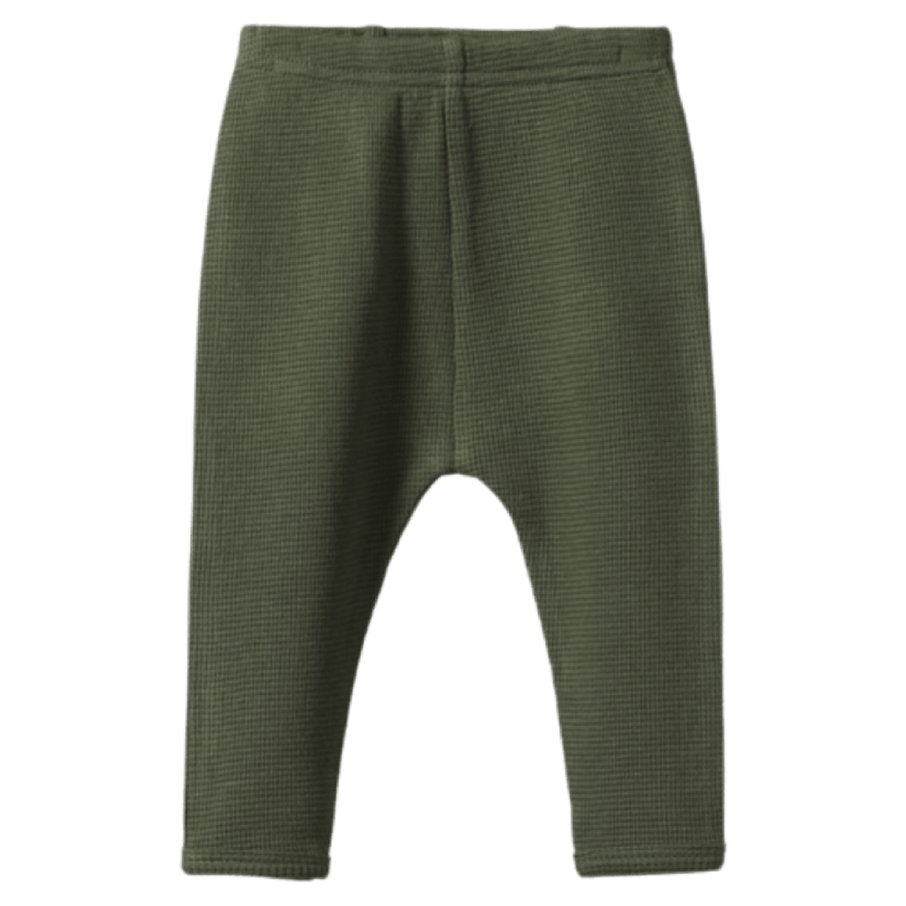 Nature Baby 0-3 Months to 5 Years Selby Waffle Pants - Thyme