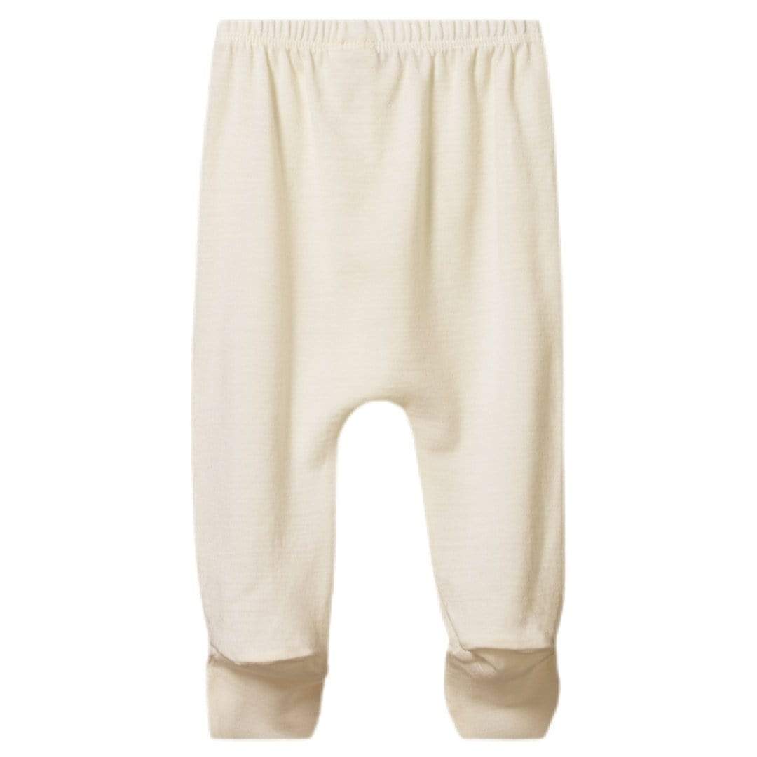 Nature Baby 0-3 Months to 6-12 Months Cotton Footed Rompers - Natural