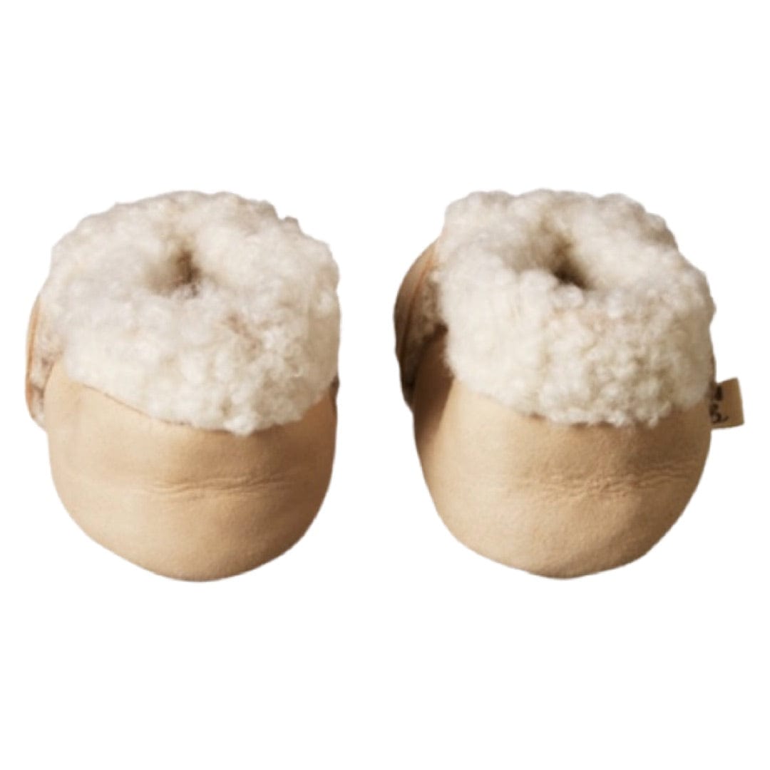 Nature Baby 0-3 Months to 6-12 Months Lambskin Booties - Cream
