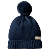 Nature Baby 0-6 Months to 3-4 Years Alpine Pom Pom Beanie - Navy