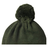 Nature Baby 0-6 Months to 3-4 Years Alpine Pom Pom Beanie - Thyme