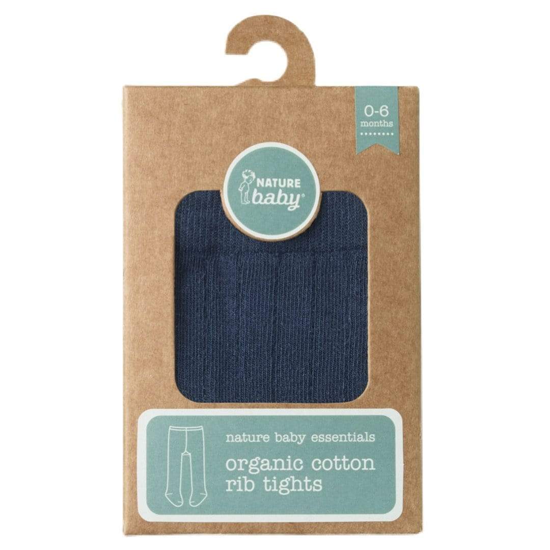 Nature Baby 0-6 Months to 4 Yrs Cotton Tights - Navy