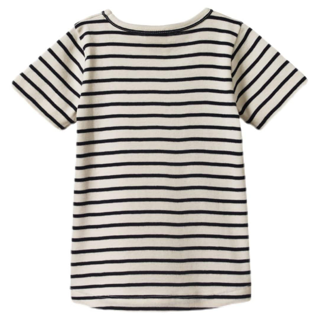 Nature Baby 0-6 Months to 4 Yrs River Tee - Navy Sailor Stripe