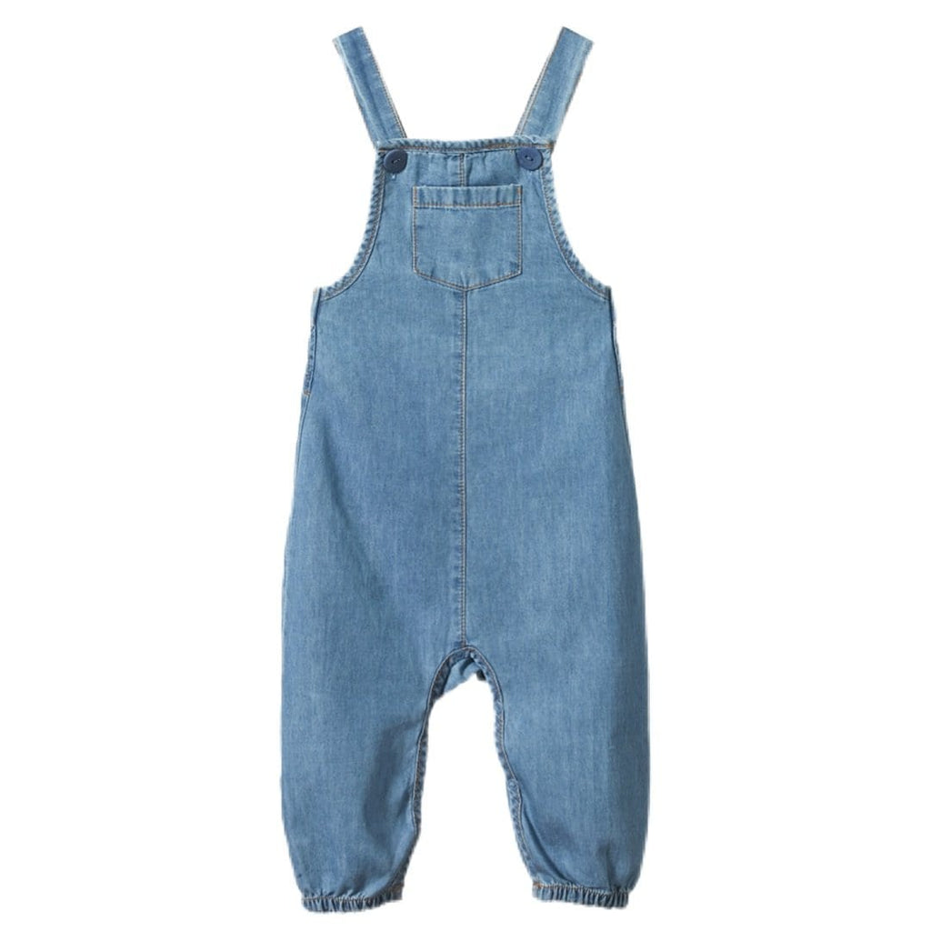 Nature Baby 0 to 4 0 Tipper Overalls Chambray - Sky