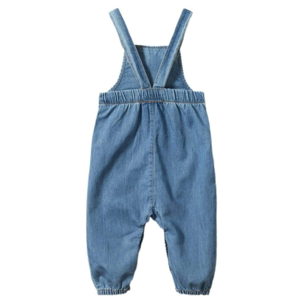 Nature Baby 0 to 4 Tipper Overalls Chambray - Sky