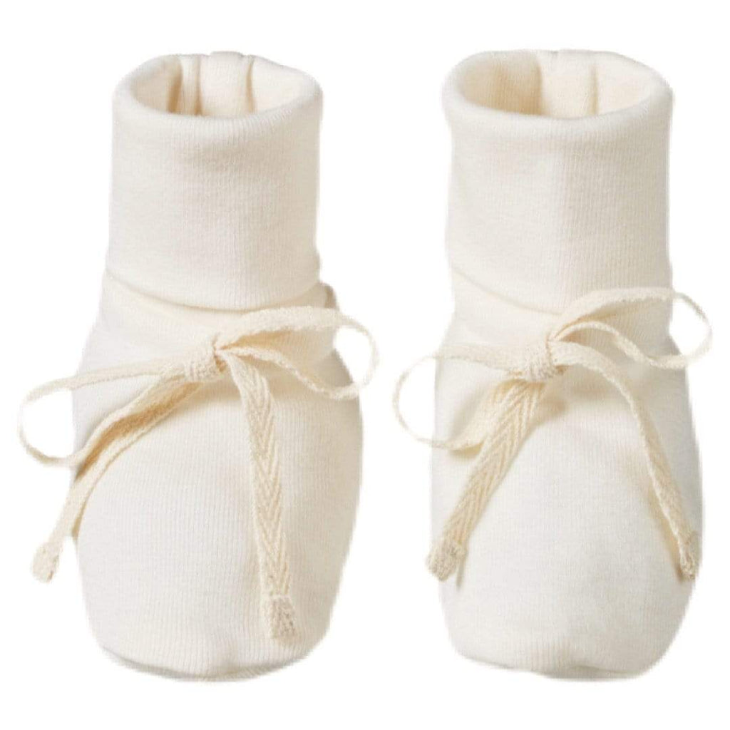 Nature Baby 000 000 Cotton Booties - Natural
