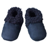 Nature Baby 000 to 2 000 Lambskin Booties - Navy