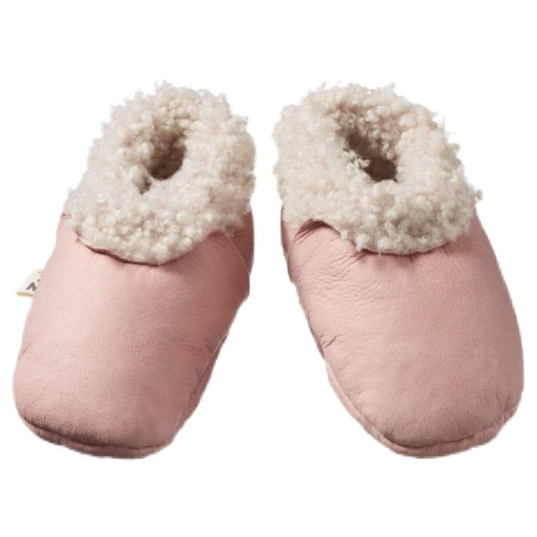 Nature Baby 000 to 2 000 Lambskin Booties - Rosebud