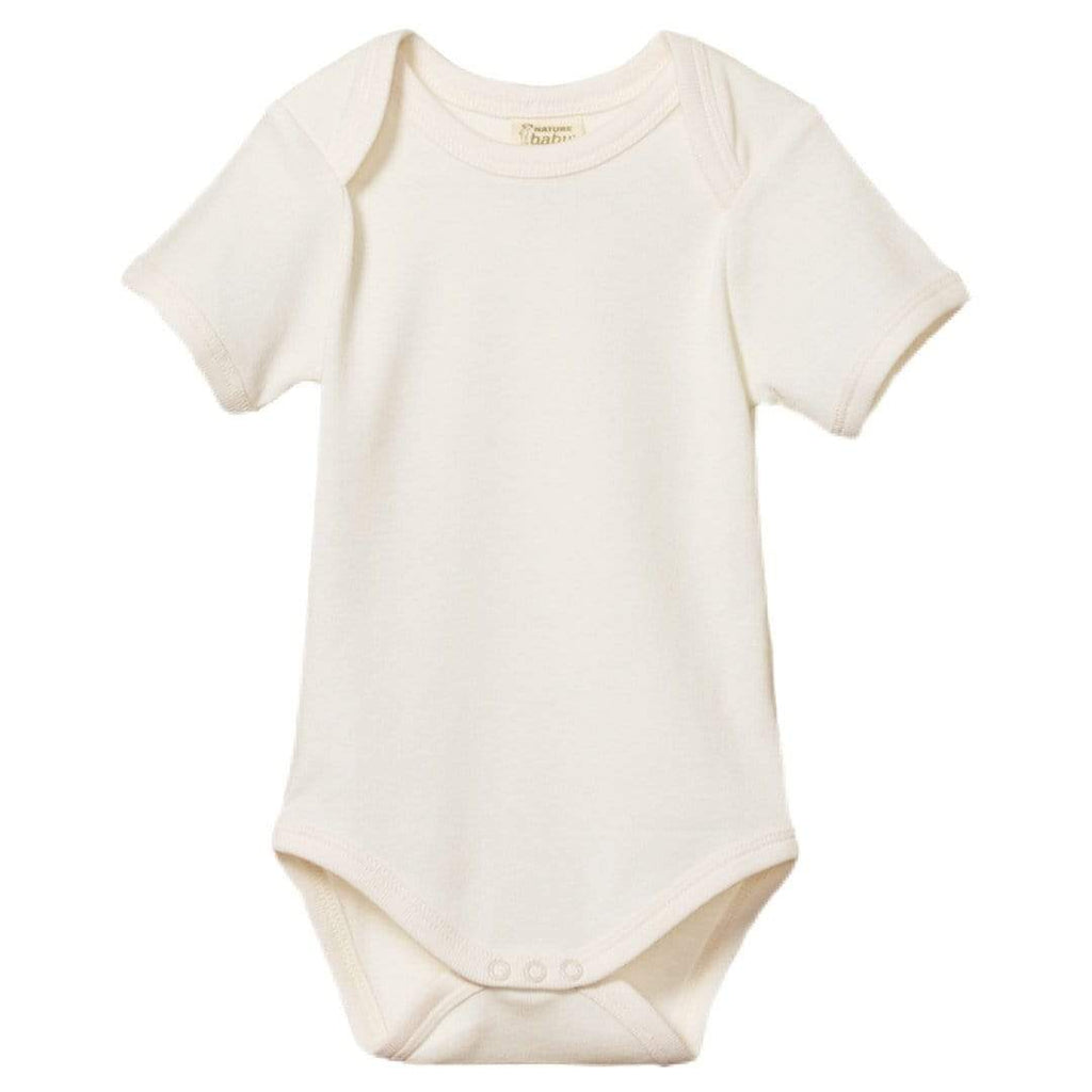 Nature Baby 000 to 2 000 Short Sleeve Bodysuit, Cotton  - Natural