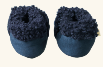 Nature Baby 000 to 2 Lambskin Booties - Navy