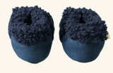 Nature Baby 000 to 2 Lambskin Booties - Navy
