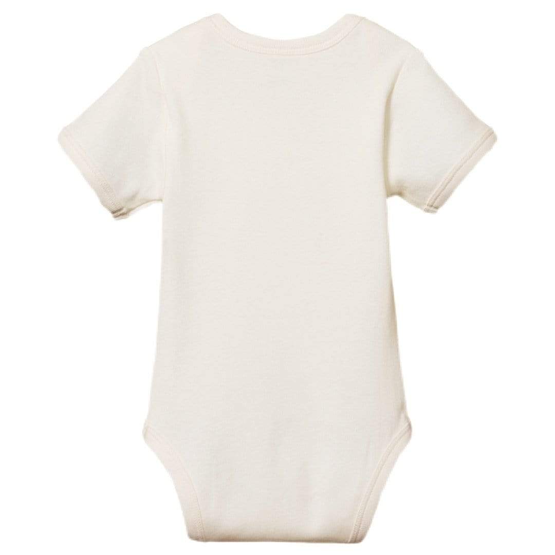 Nature Baby 000 to 2 Short Sleeve Bodysuit, Cotton  - Natural