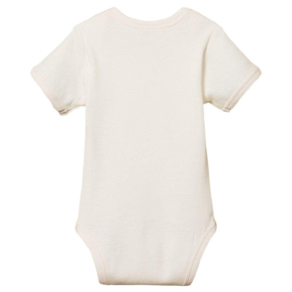 Nature Baby 000 to 2 Short Sleeve Bodysuit, Cotton  - Natural