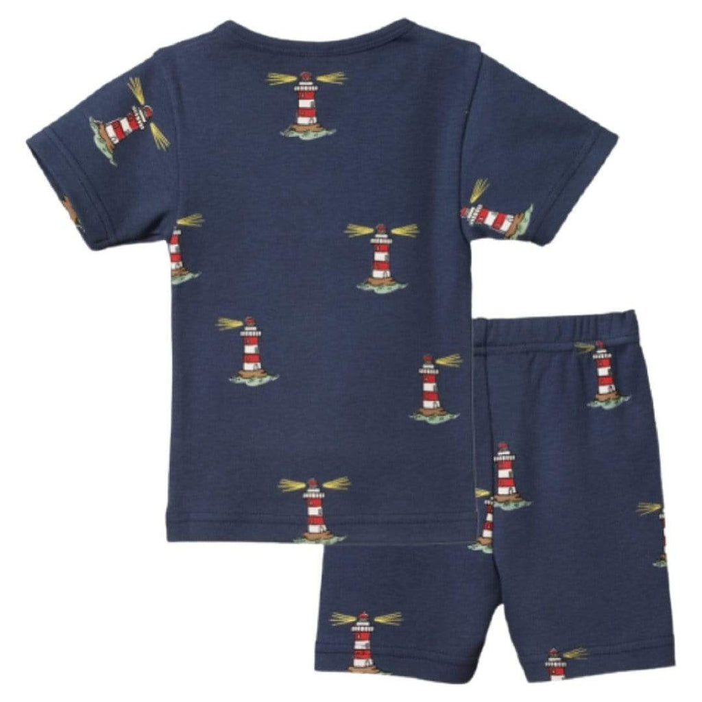 Nature Baby 1 to 4 Short Sleeve Pyjama Set - Lighthouse Night