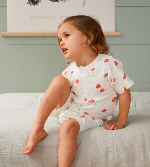 Nature Baby 1 to 4 Short Sleeved Rib Pyjama Set