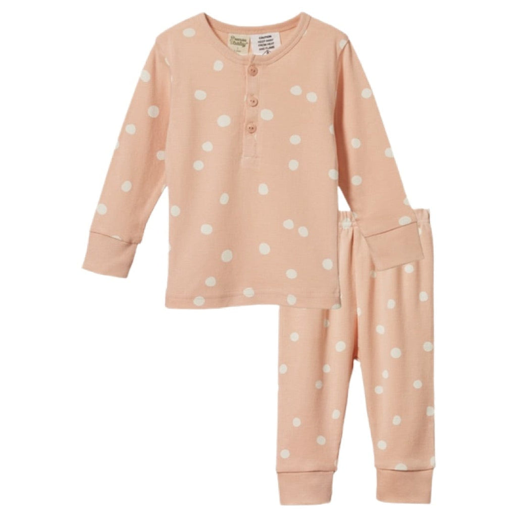 Nature Baby 1 to 5 1 Long Sleeve Pyjama Set - Speckle Blossom