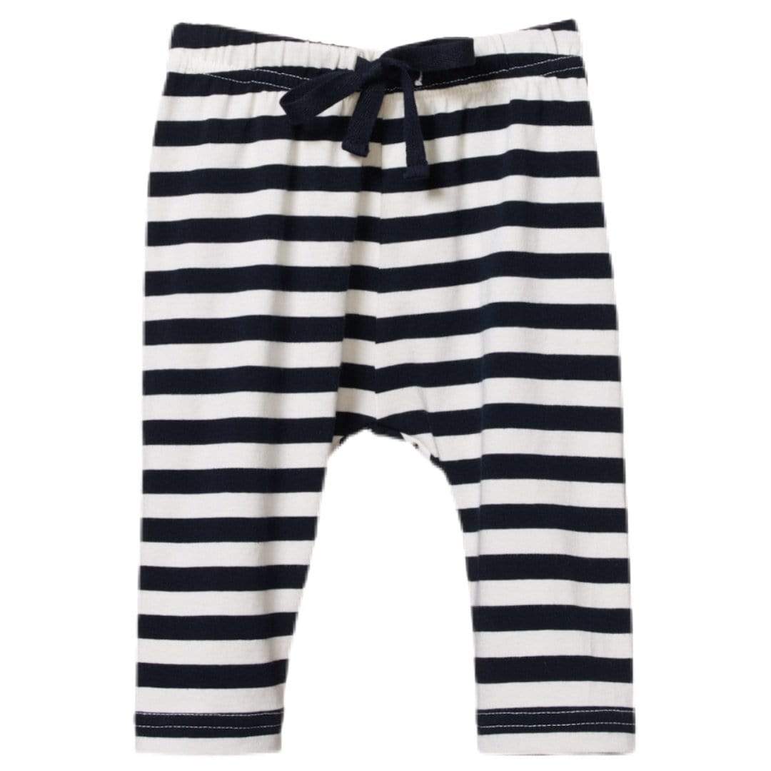 Nature Baby 3 to 4 3 / Navy Sea Stripe Sunday Pants Large