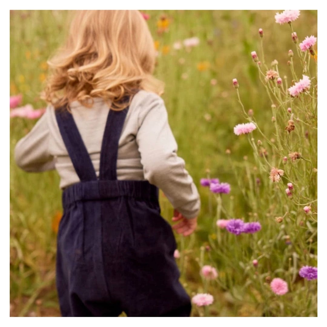 Nature Baby 6-12 Months to 2 Years Tipper Overalls - Navy