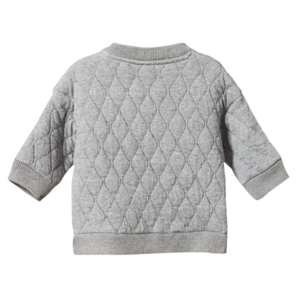 Nature Baby 6 - 12 Months to 4 Years Remy Quilted Jacket - Grey Marl
