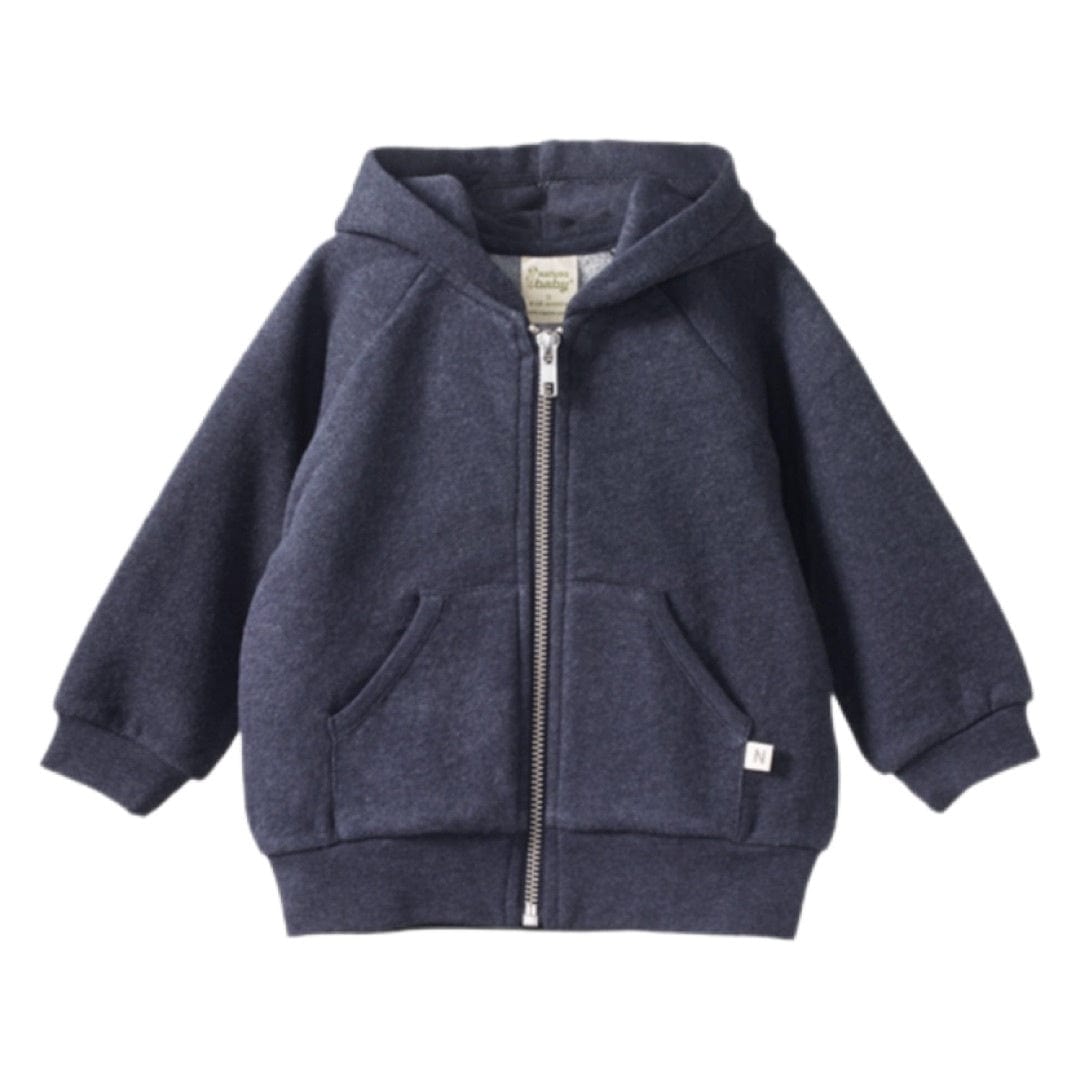Nature Baby 6 - 12 Months to 4 Years Sweatshirt Hoodie - Navy Marl
