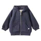 Nature Baby 6 - 12 Months to 4 Years Sweatshirt Hoodie - Navy Marl