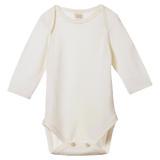 Nature Baby Newborn to 1 Year Merino Long Sleeve Bodysuit - Natural