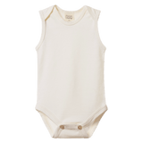 Nature Baby Newborn to 1 Year Merino Singlet Bodysuit - Natural
