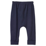 Nature Baby Newborn to 2Yr Drawstring Pants, Cotton - Navy