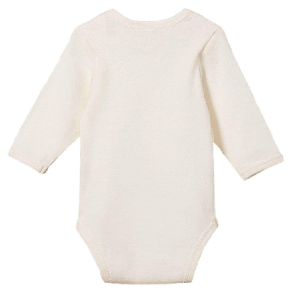 Nature Baby Newborn to 2Yr Long Sleeved Bodysuit, Cotton  - Natural